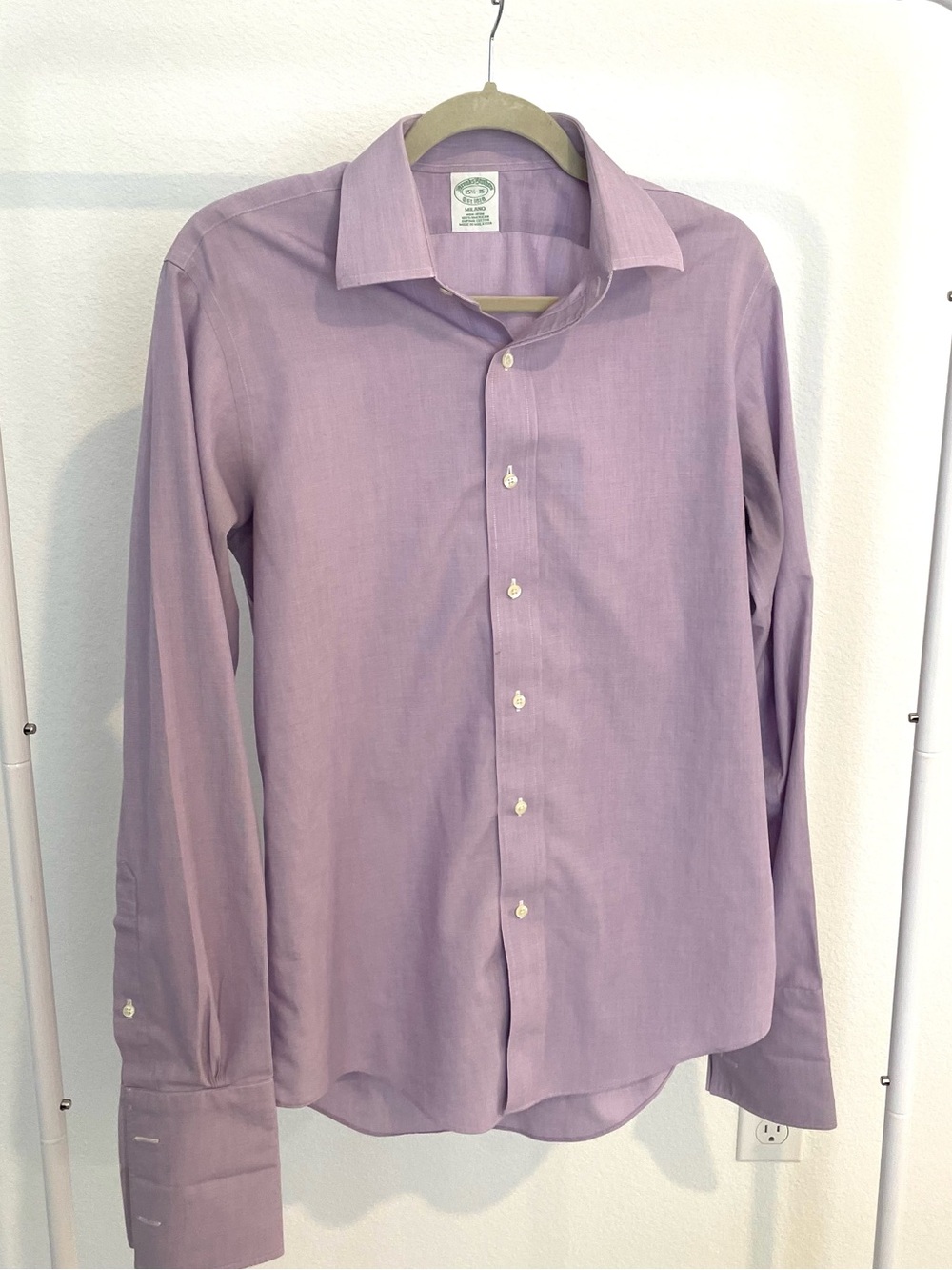 Brooks Brothers Milano Lavender Dress Shirt - Button-Down Collar